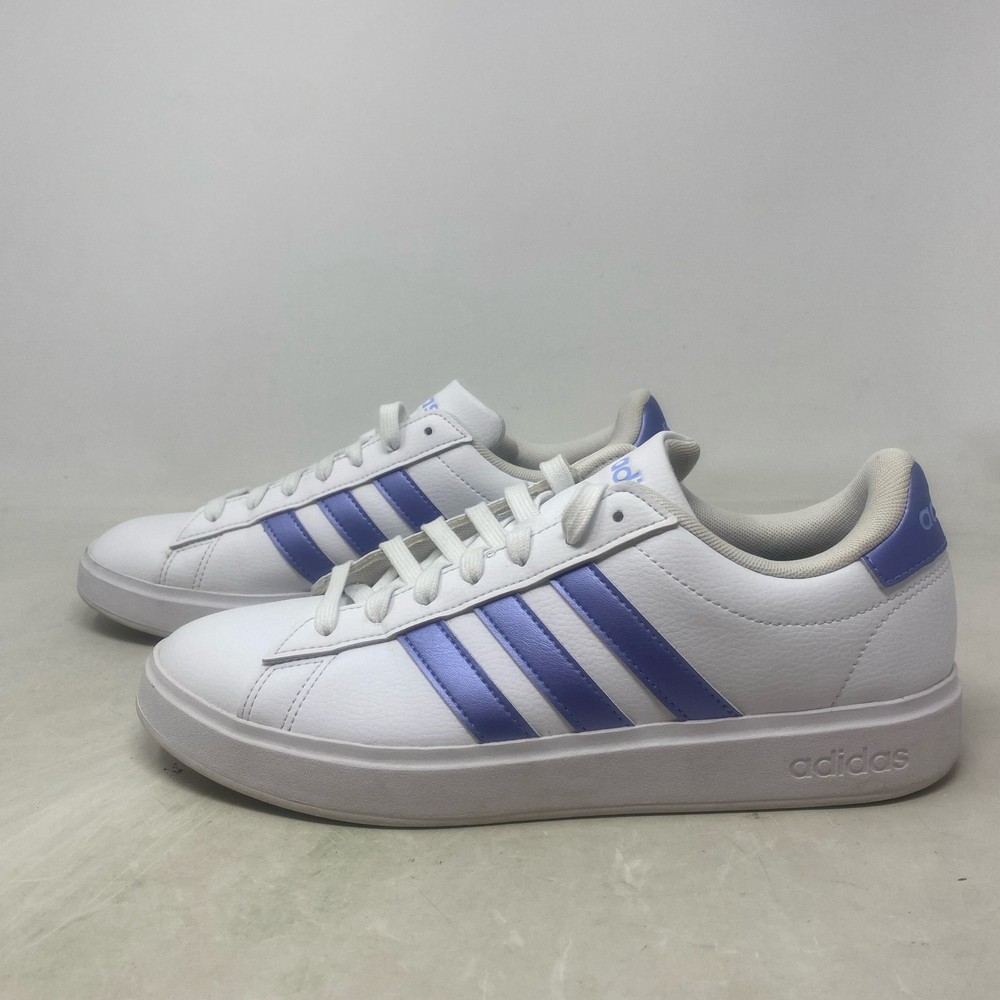 adidas Grand Court 2.0 Womens White/Blue Spark Sneakers Size 9