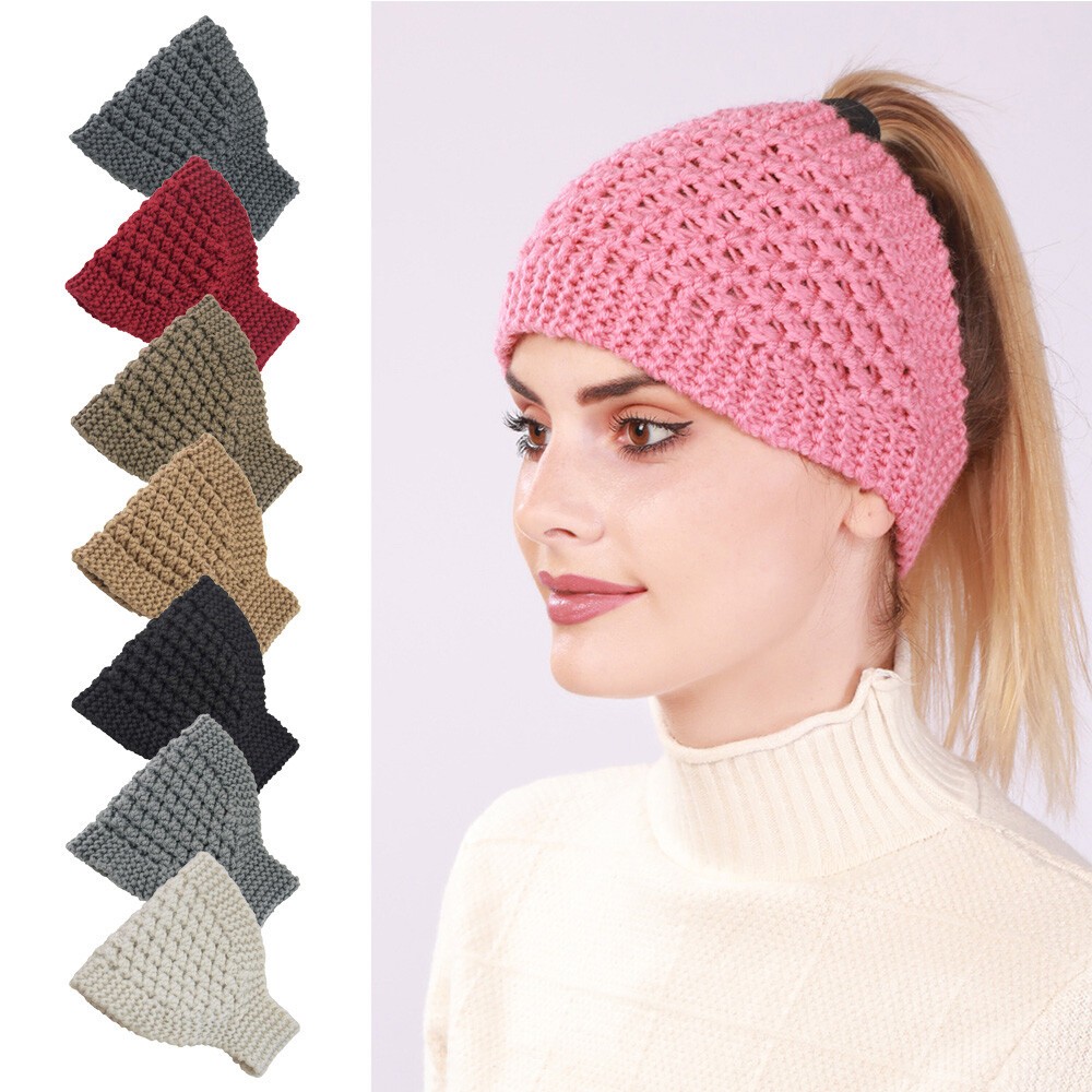 Knitted Knot Headband Head Wraps Ear Hair Band Winter Crochet Turban Women #