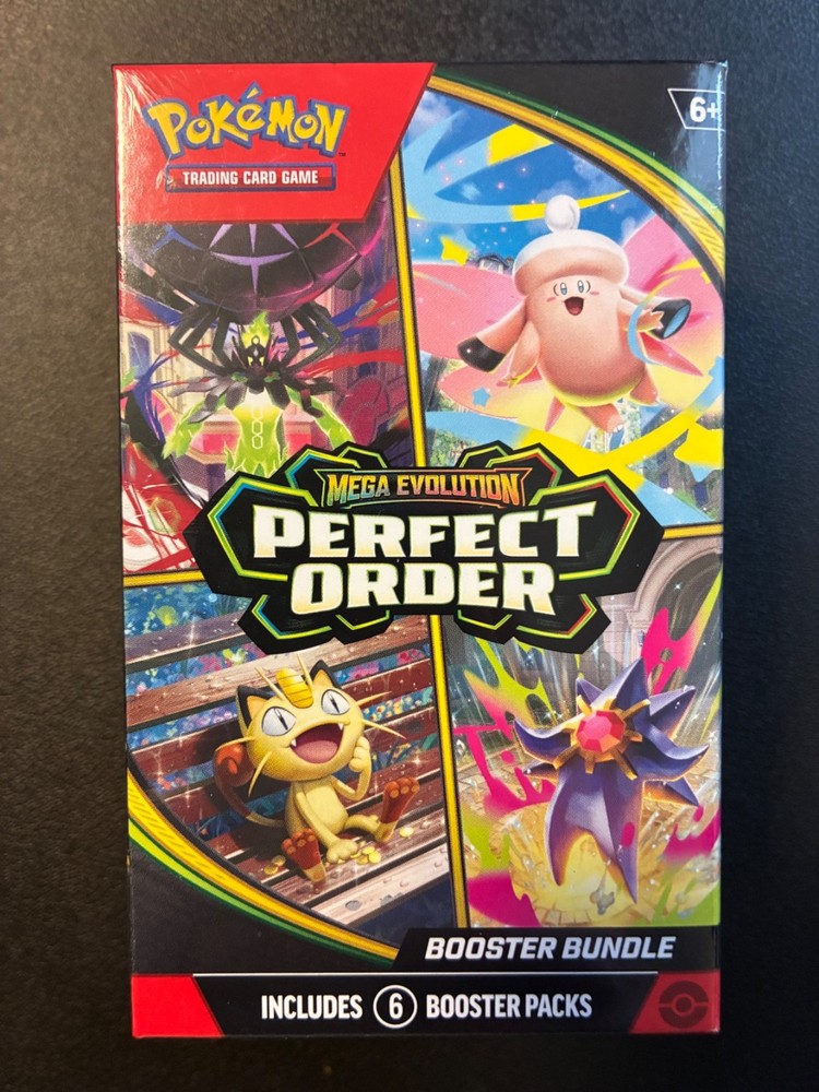 Pokémon TCG: Mega Evolution-Perfect Order Booster Bundle (6 Packs) New Sealed