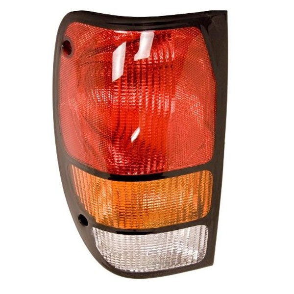 1994-2000 Mazda B4000 Left Rear Tail Light Assembly Amber Red Clear Lens
