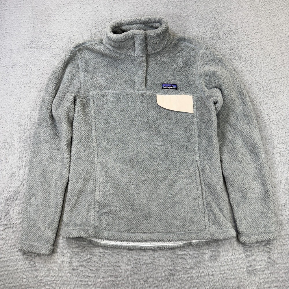 Patagonia Re-Tool Snap-T Fleece Pullover Women's Medium Gray Polartec