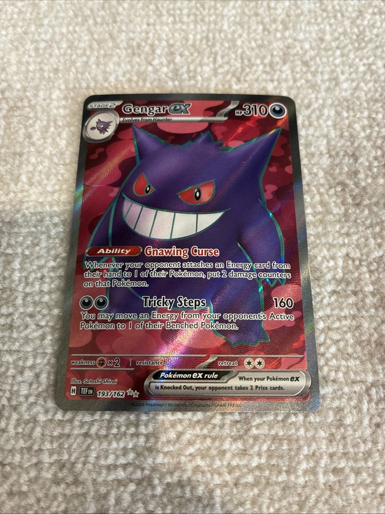 Gengar ex 193/162 Holo from Pokemon TCG Temporal Forces SV05  