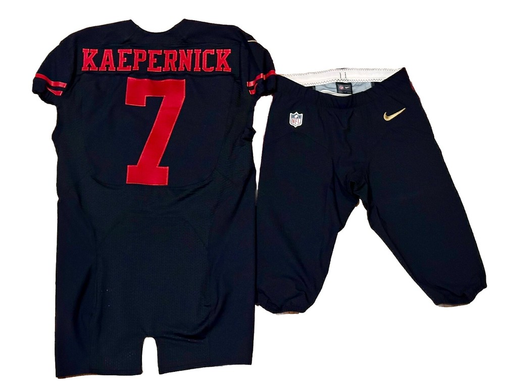 San Francisco 49ers Colin Kaepernick #7 Player Team Issued Black Game Jersey NFL
