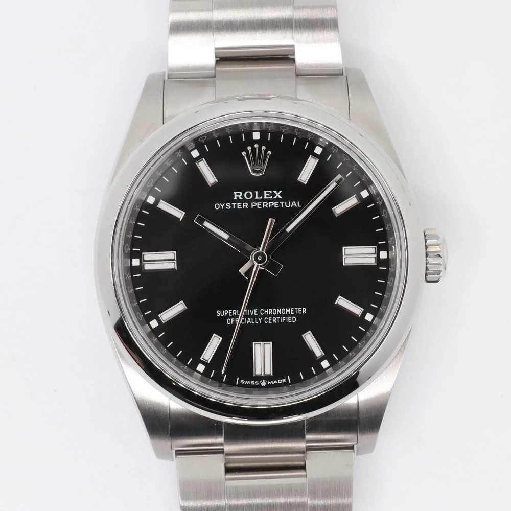 2024 Rolex Oyster Perpetual 36mm Steel Watch with Black Dial