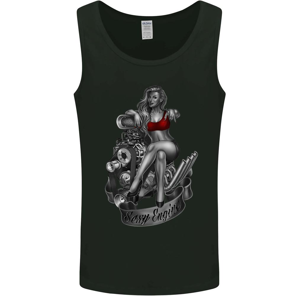 Sexy Engine Muscle Car Hot Rod Hotrod Mens Vest Tank Top