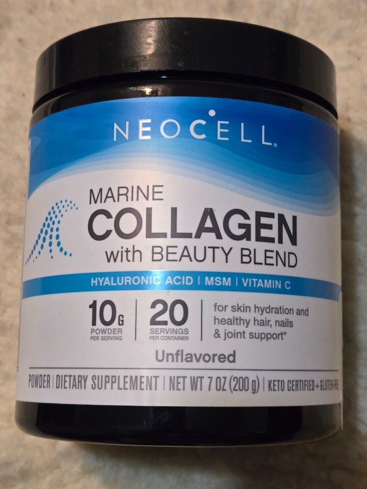 Neocell Marine Collagen Beauty Blend Powder Unflavored 7 oz Exp 06/2025