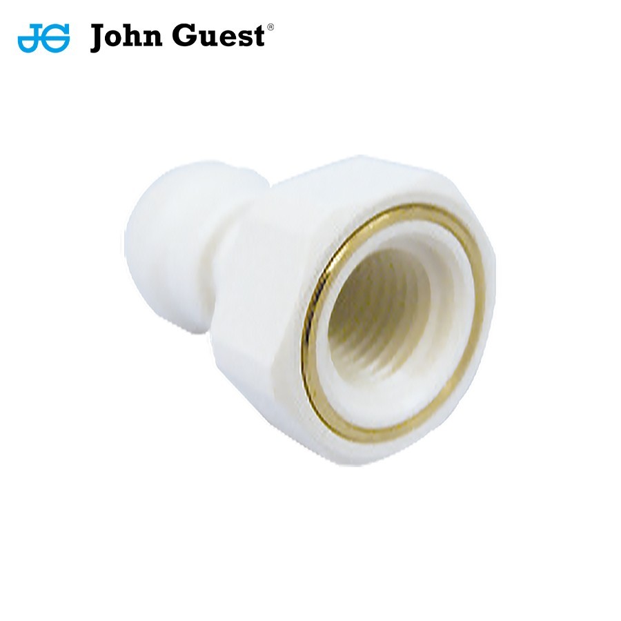 PP451223W JohnGuest I-Fitting FEMALE ADAPTOR 3/8:3/8NPTF Female Thread 10pc/pack