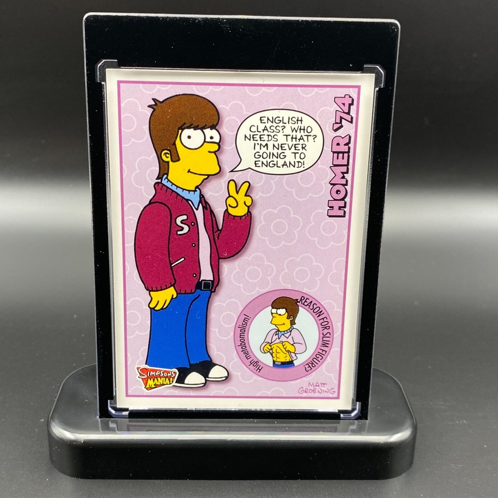 Homer Simpson The Simpsons Display Collectible Gift Trading Card Mania