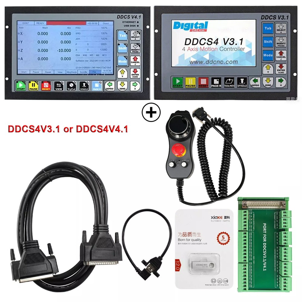 DDCS4V3.1 V4.1 CNC Offline Controller Touch Screen 4-Axis Control for CNC Router
