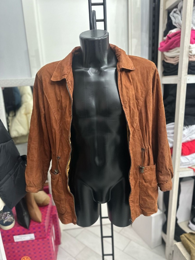 Men's Medium Brown Leather Jacket LLV1300 Stylish & Durable