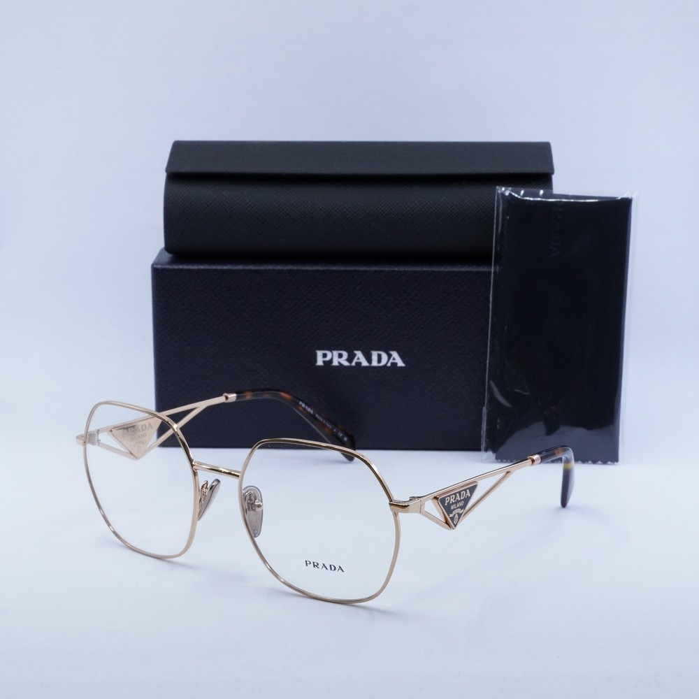 Prada PR59ZV SVF1O1 56mm Pink Gold Authentic Eyeglasses New