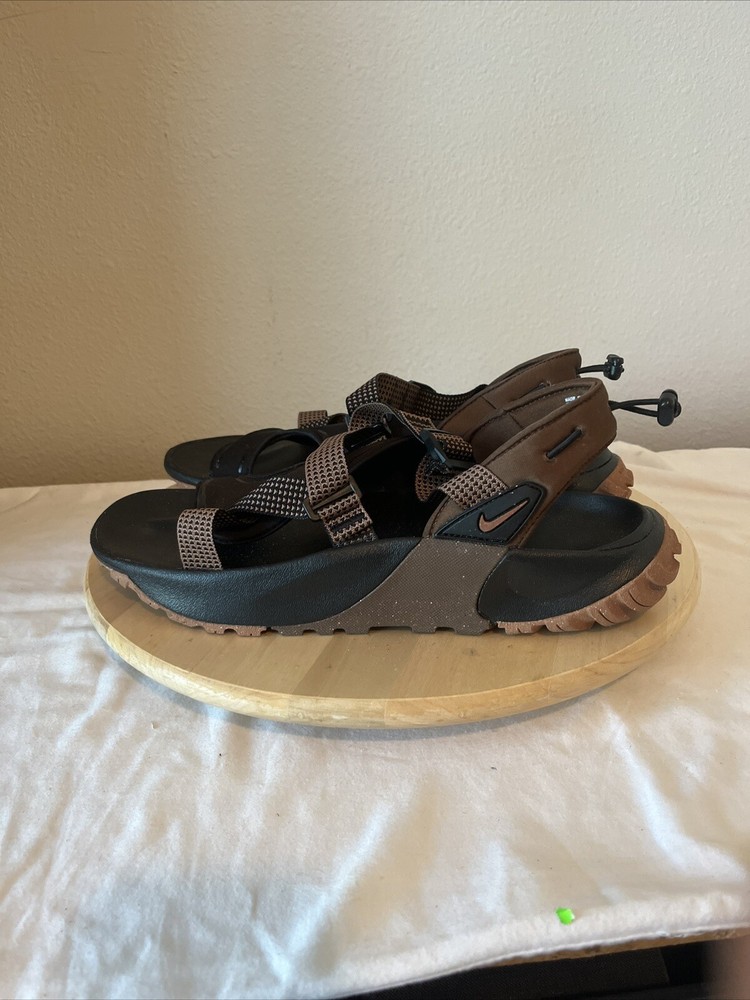 Nike Mens Black Brown Tan Hiking Sandal Outdoor Oneonta Size 13 DJ6604-002