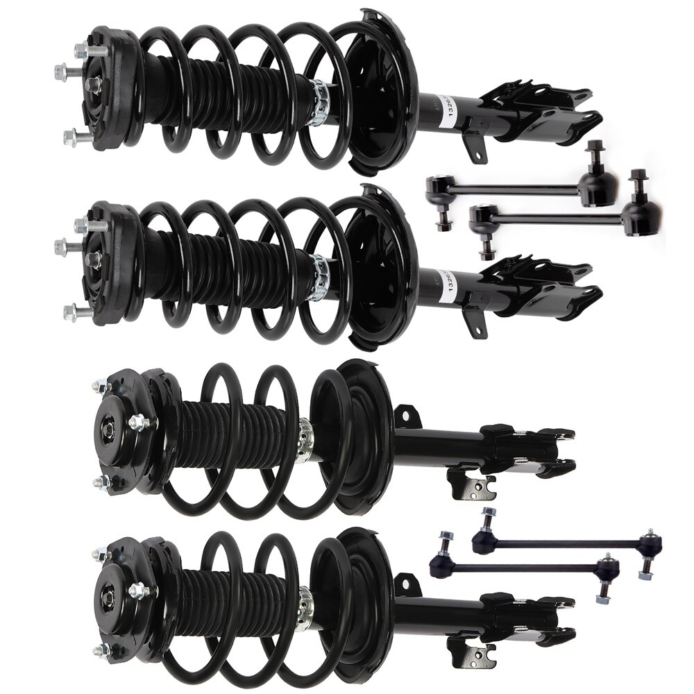 2008-2011 Toyota Highlander Front & Rear Struts Sway Bars FWD