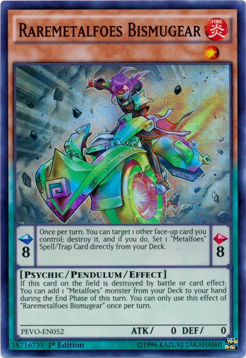 Raremetalfoes Bismugear - PEVO-EN052 - Super Rare - 1st Edition - Lightly Played