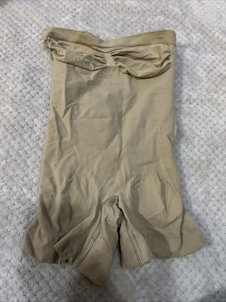 Skims Seamless Sculpt Strapless StrapsNotIncluded Bodysuit Size Med Beige