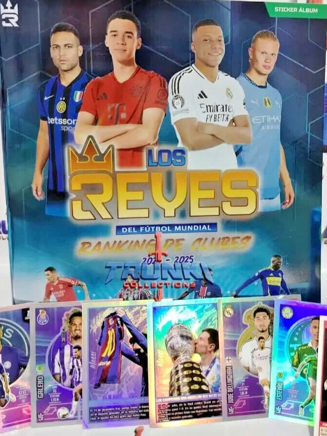 10 BOXES - 2024 the kings of Soccer 3R Stickers album PERU Messi CR7 Mbappe Vini