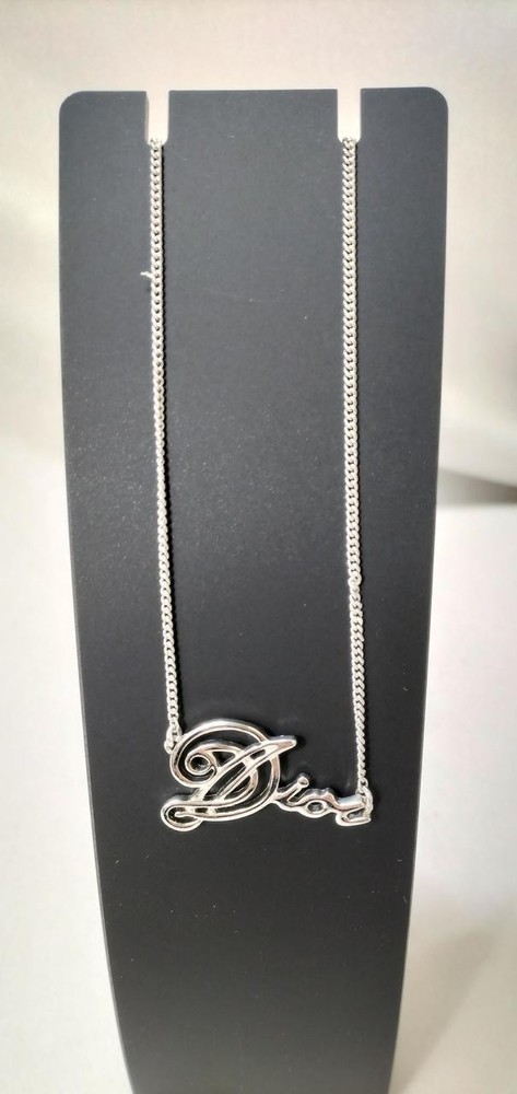 Y0729 Dior Logo Necklace Fashion Jewelry Silver Chain Unisex New