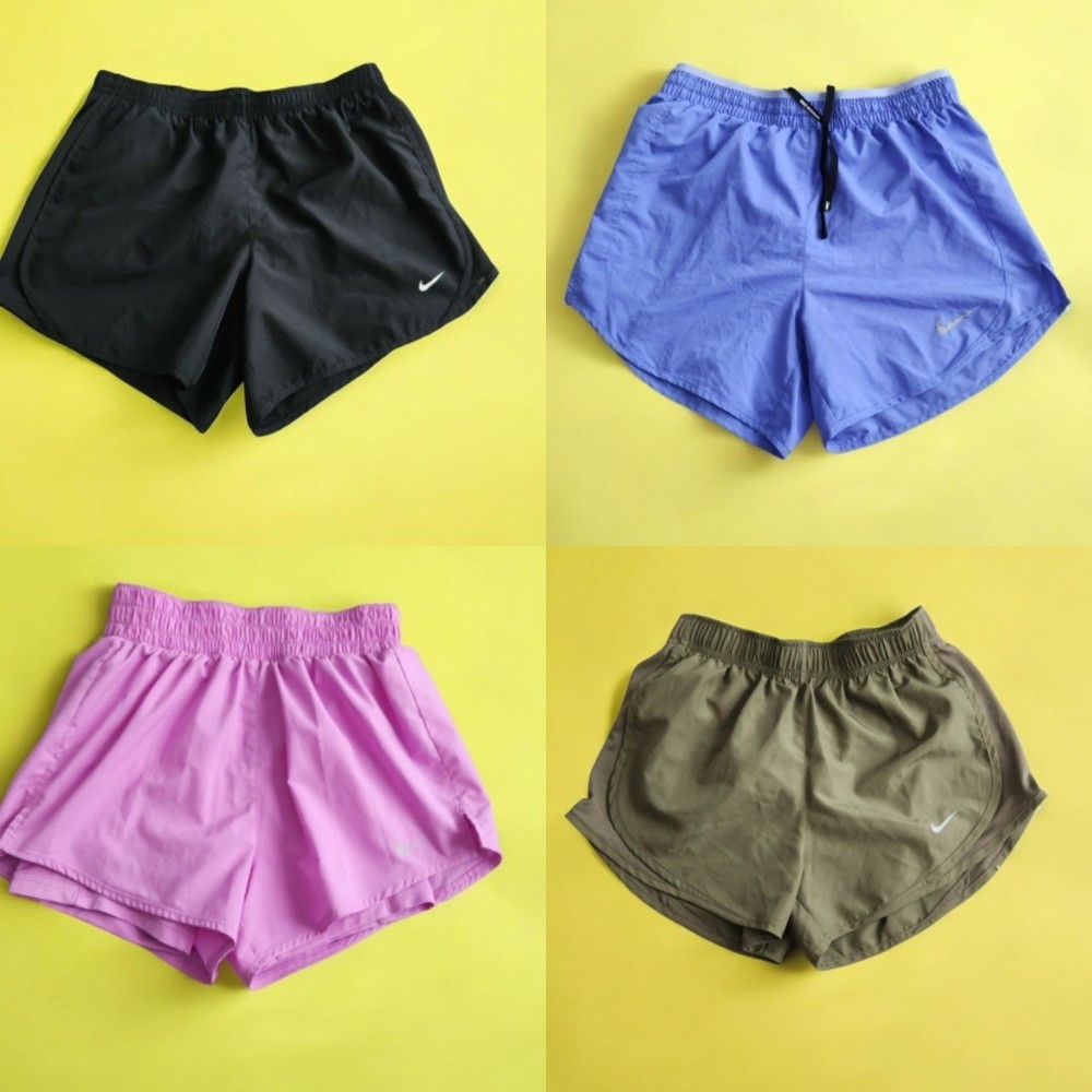 Nike Women's Dri-Fit Bundle Lot Of 4 Drawstring Lined Tempo Running Shorts! XS