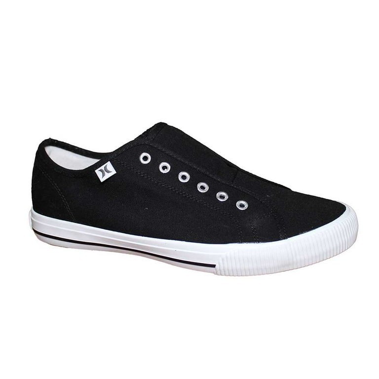 *NIB* Hurley Chloe Ladies Slip-On Canvas Shoes Fashion Sneaker (Black,US 10)