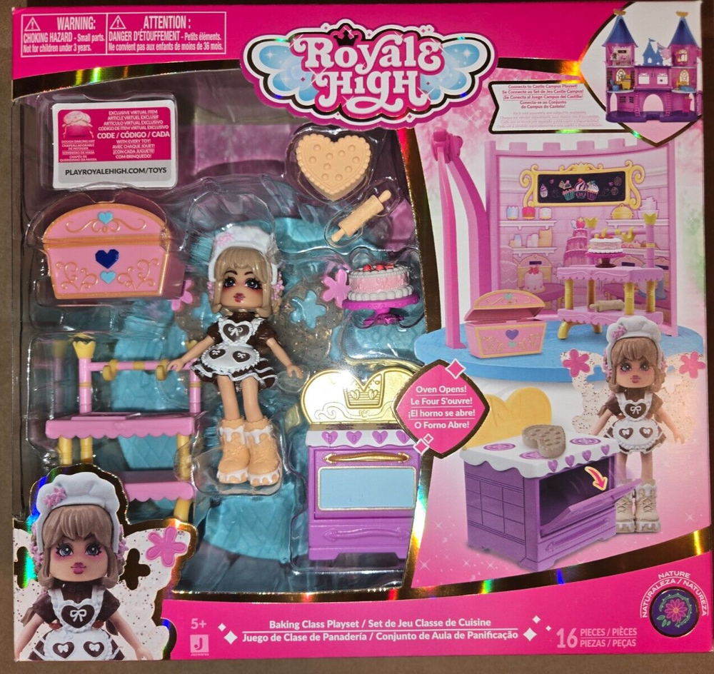 Royale High Baking Class Playset w/ Virtual Code |BRAND NEW SEALED Roblox