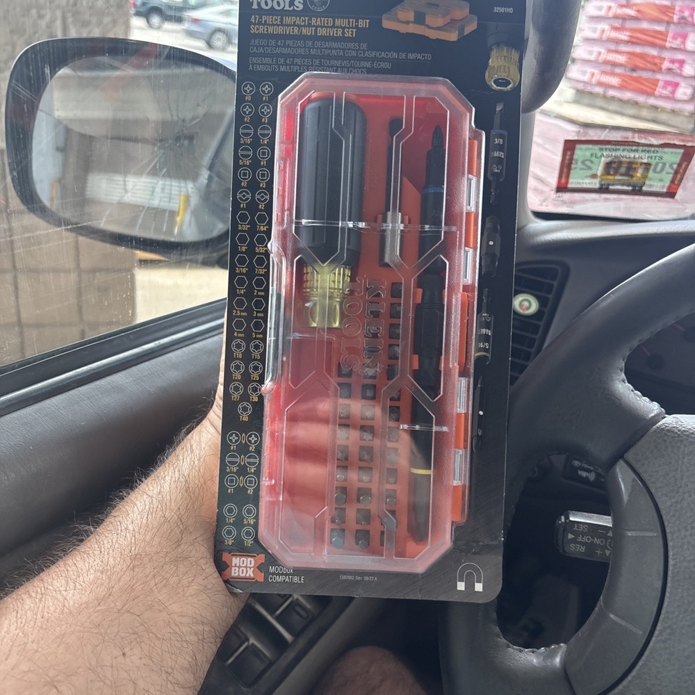 Klein Tools 47-Piece Impact-Rated Screwdriver and Nut Driver Set with Case 32501HD