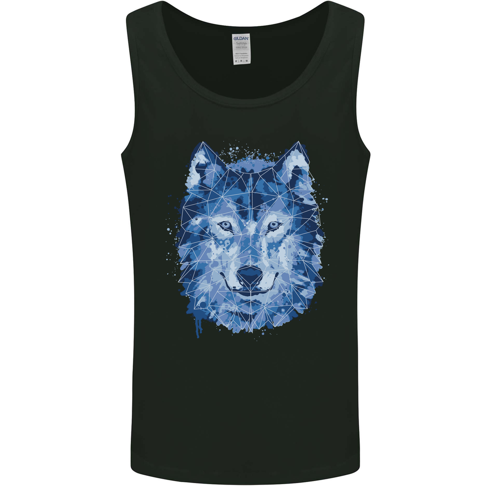 A Polygon Wolf Mens Vest Tank Top