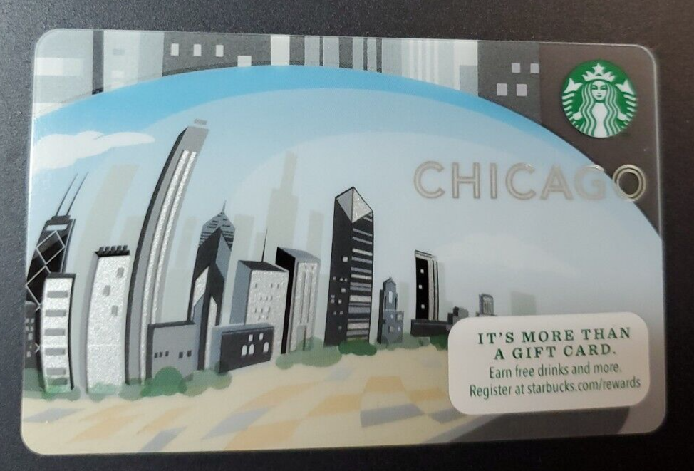 Starbucks Chicago Bean 2014 Gift Card #6099-image