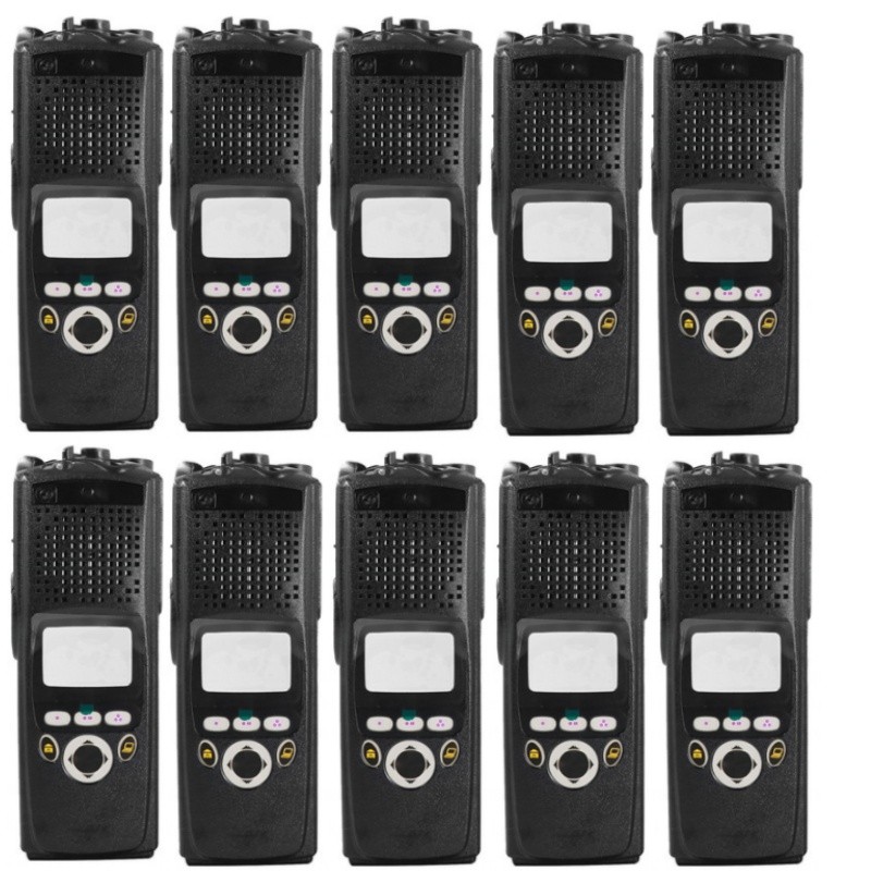 Lot of 10 Black Front Housing Case for XTS5000 Model2 Walkie Talkie No Copper