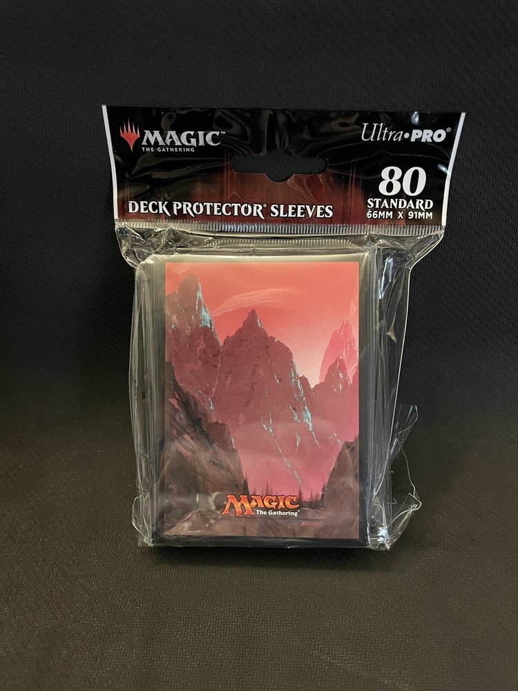 MTG Ultra Pro Art Red Mountain Deck Protector Sleeves 80 Magic Sealed