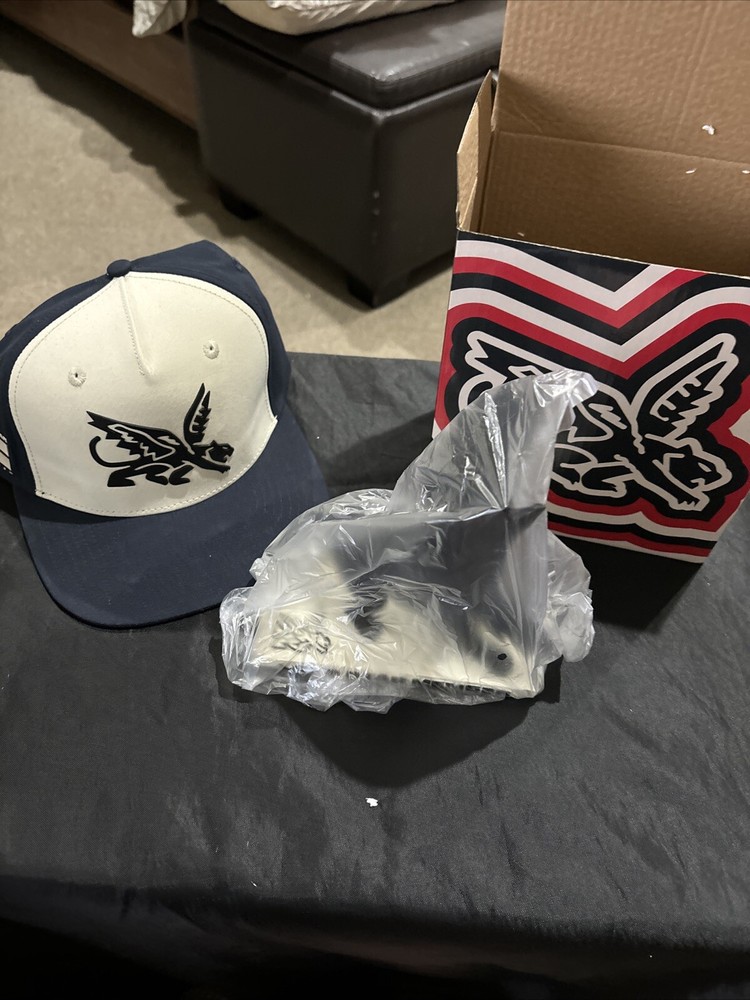 Texas Rangers Peagle Bobblehead Lone Star Member Figurine And Peagle Hat.