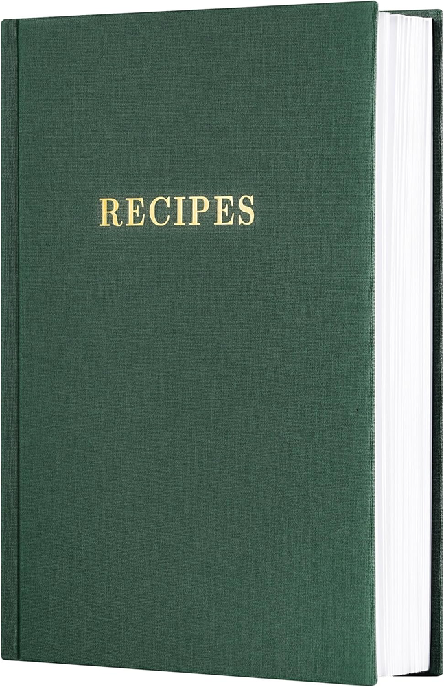 Recipe Book - Blank Cookbook for 69 Recipes, Hardcover 6.4