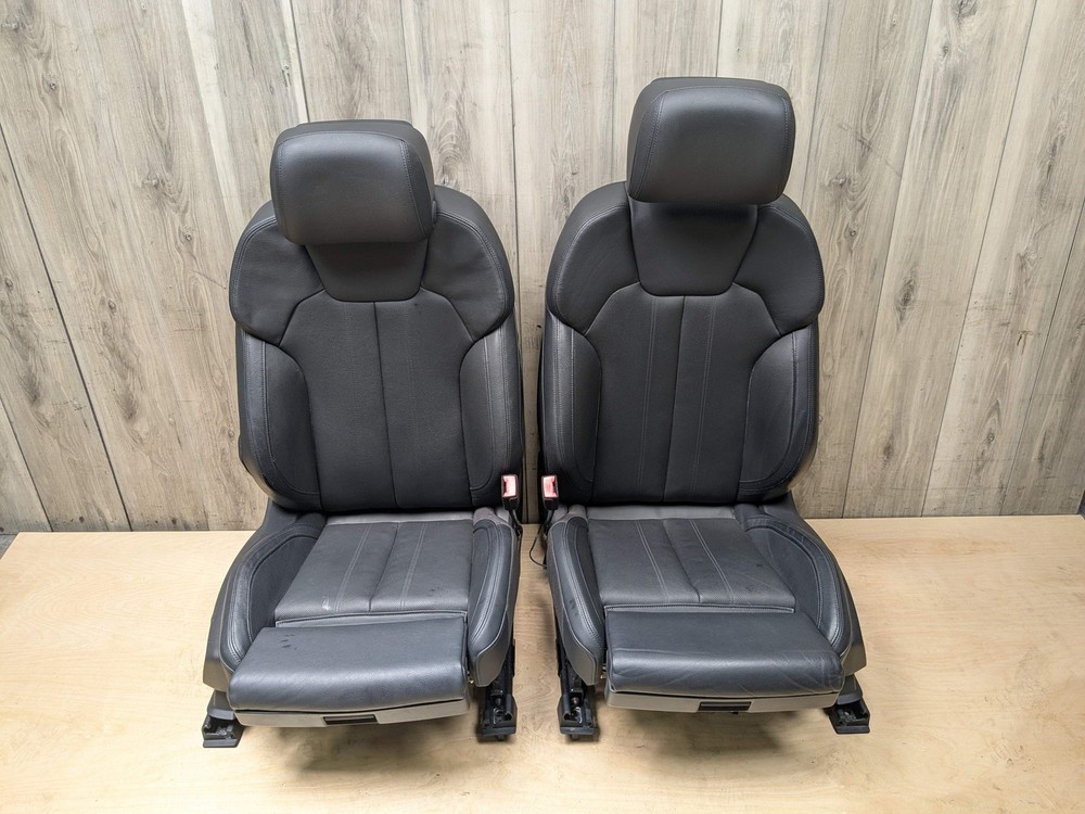 18-24 OEM BMW AUDI SQ5 SPORT Front Driver Passenger Seats Black 24k