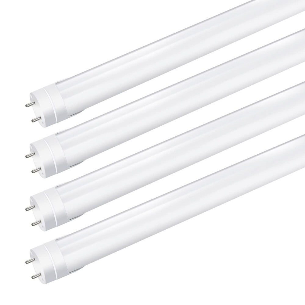 LightingWill 4FT LED T8 Tube Warm White 3000K-3500K Dual-End Powered Energy Efficient Bulb  