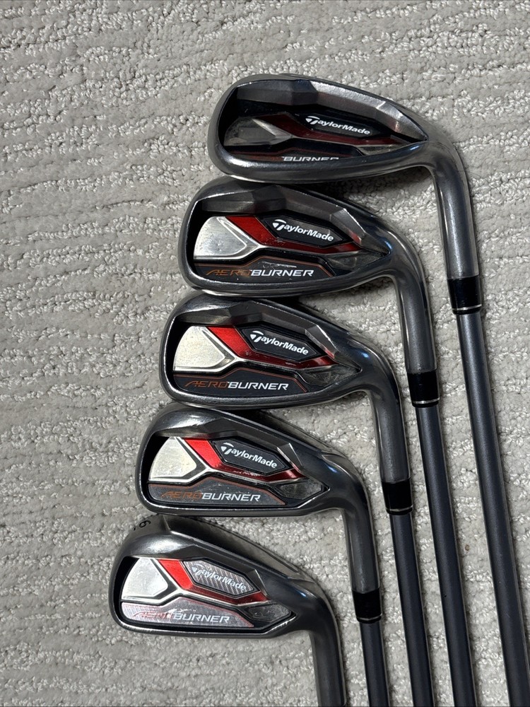 Used TaylorMade AeroBurner Iron Set (6-SW) 5 Irons - Graphite REAX Ladies - RH