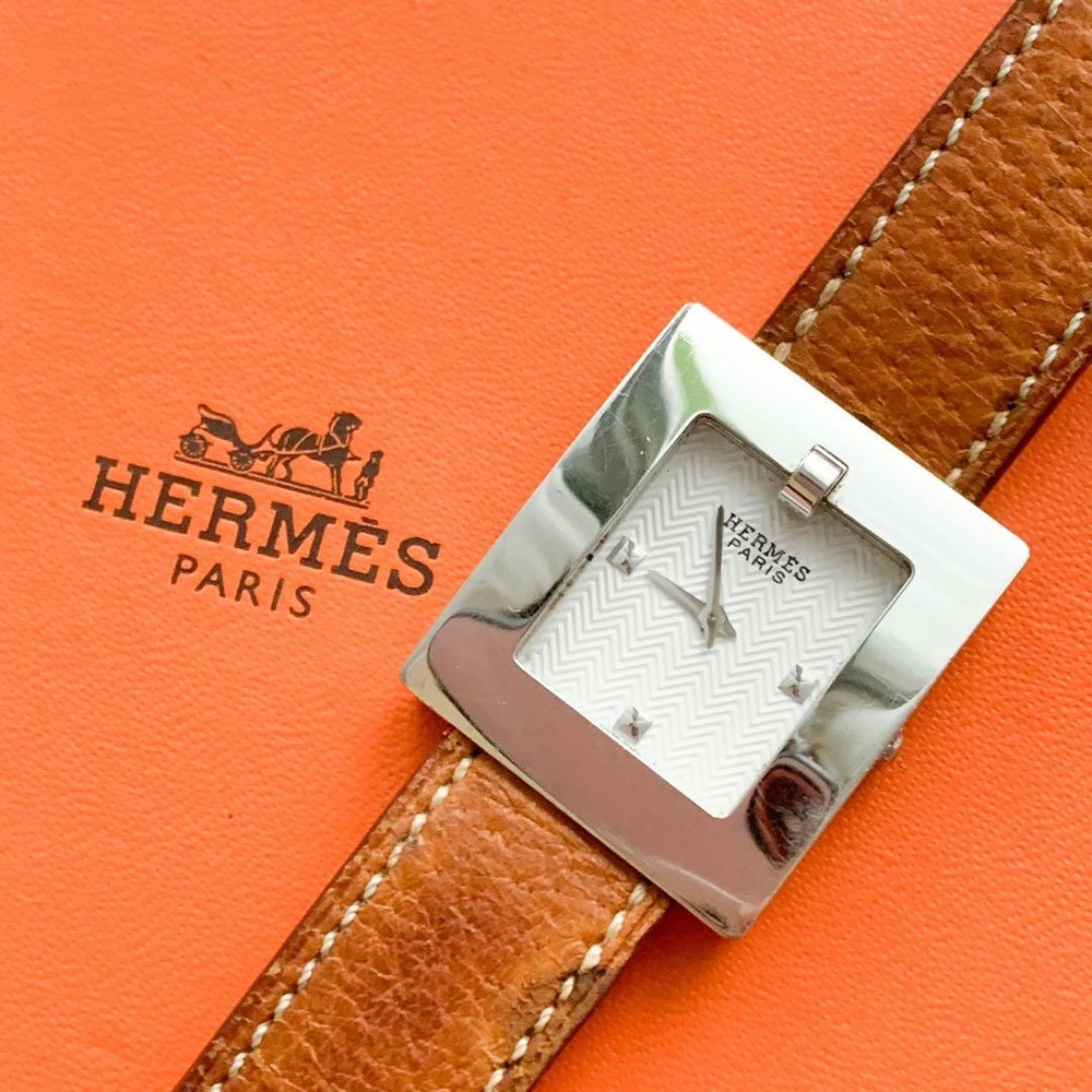 Vintage Hermes Ladies Belt Watch with Box Excellent Condition