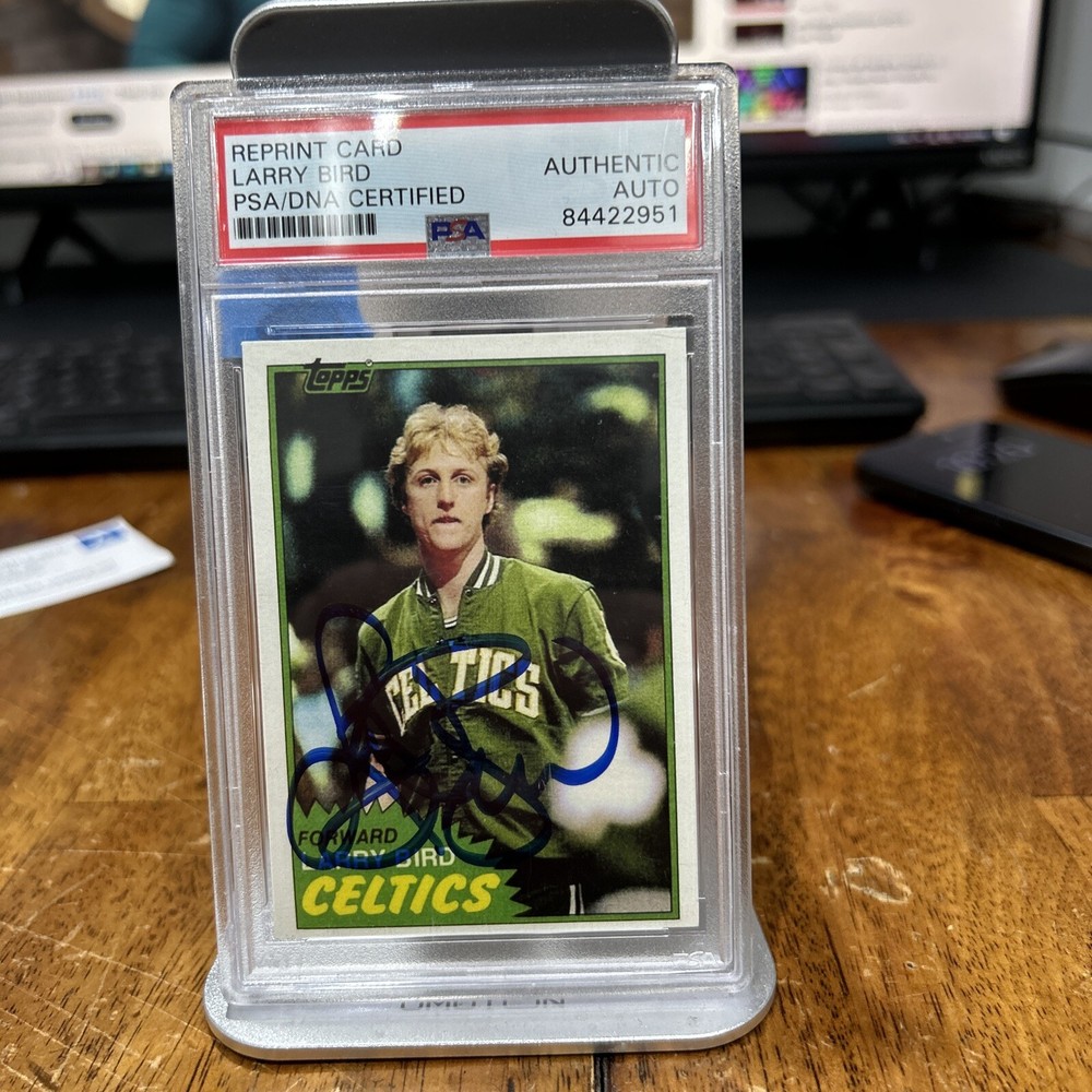 1981 Topps Reprint Larry Bird Autograph PSA/DNA Certified