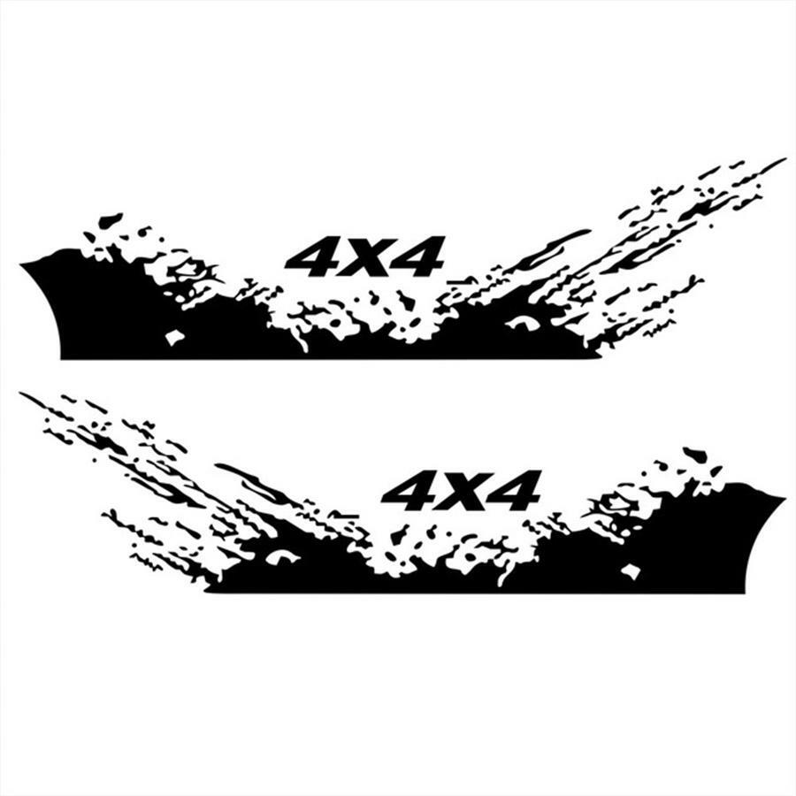 Car Splash Decals 4X4 Off Road Graphics Vinyl Stickers Side Body Decoration Trim