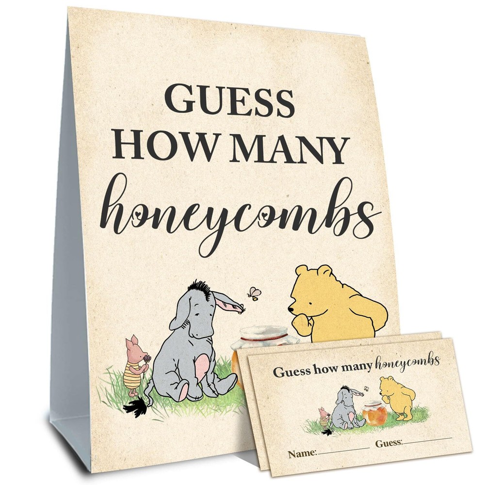 Winnie the Pooh Baby Shower Decorations-Baby Shower Games-Baby Shwoer Party D...