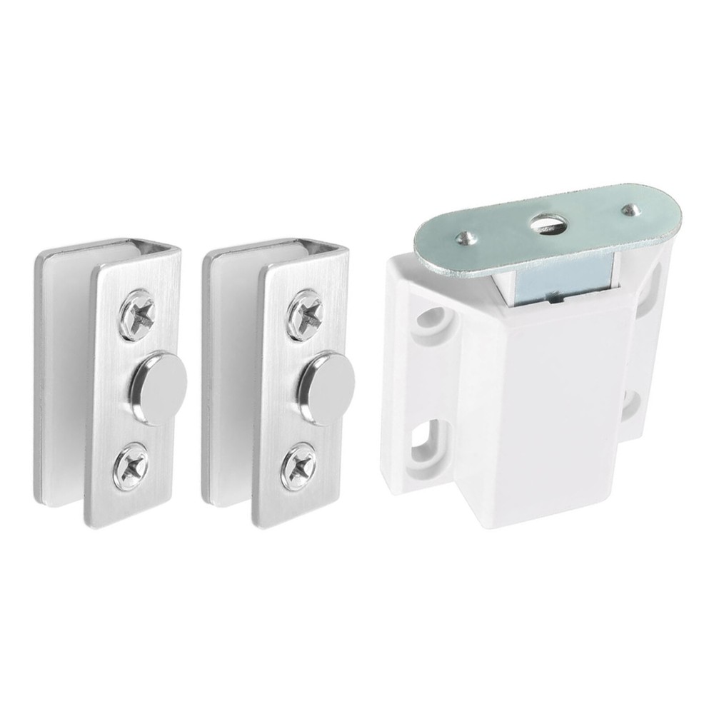 45x38mm Cabinet Magnets Latch - 1 Pack - Plastic Door Catch - White