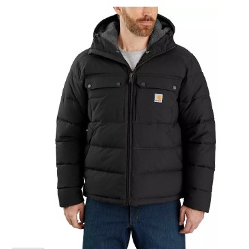 Carhartt Mens Montana Loose Fit Insulated Jacket XL Black Rain Defender Windproof NEW