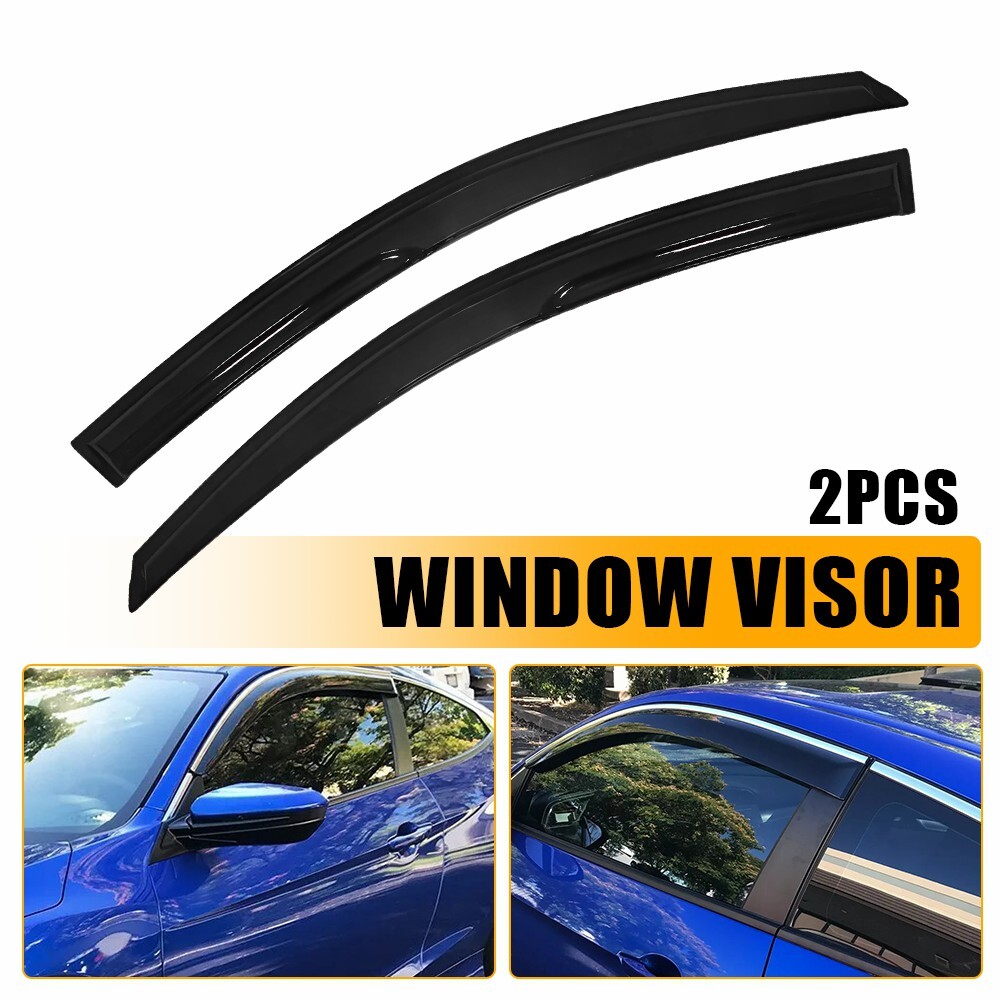 Car Window Visor Rain Deflector Guards Fit For 2016-2020 Honda Civic 2Drs Coupe