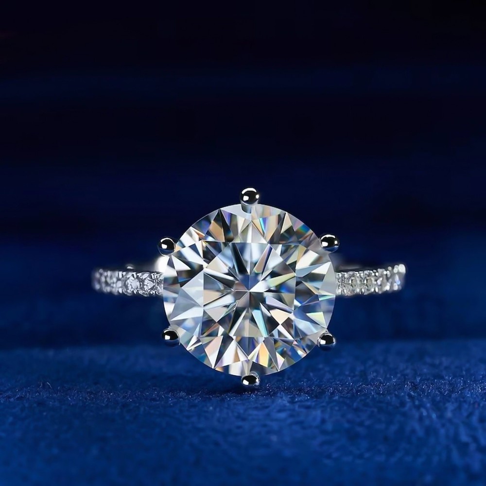 3.50 Ct Certified Off White Round Cut Diamond Solitaire Ring 925 Silver
