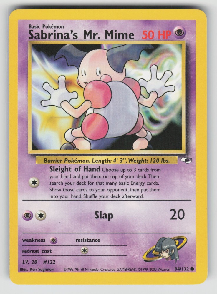 Sabrina's Mr. Mime Common Gym Heroes 094/132 LP