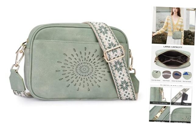 Quilted Crossbody Bags for Women Trendy,Vegan Leather Small Crossbody 07-green