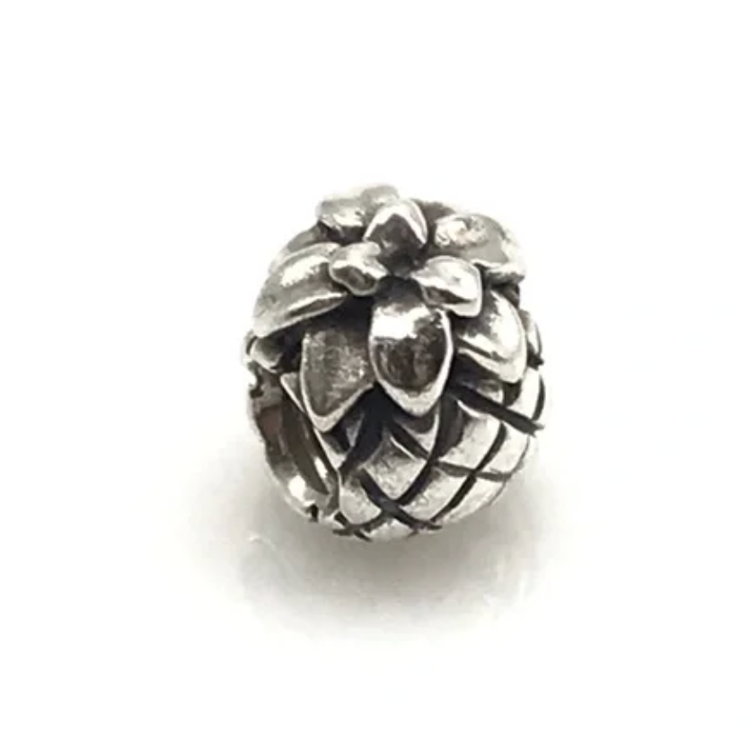Pandora 925 Sterling Silver Pineapple Fruit Retired Bead Charm