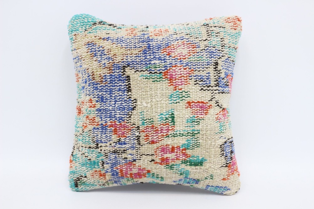 Pillow for Sofa, Vintage Kilim Pillow, 12
