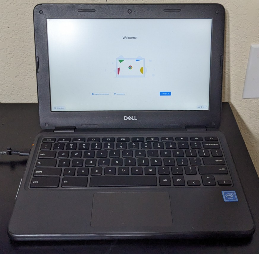 Dell Chromebook 3100 16GB eMMC Intel Celeron N4000 4GB RAM No Charger Included