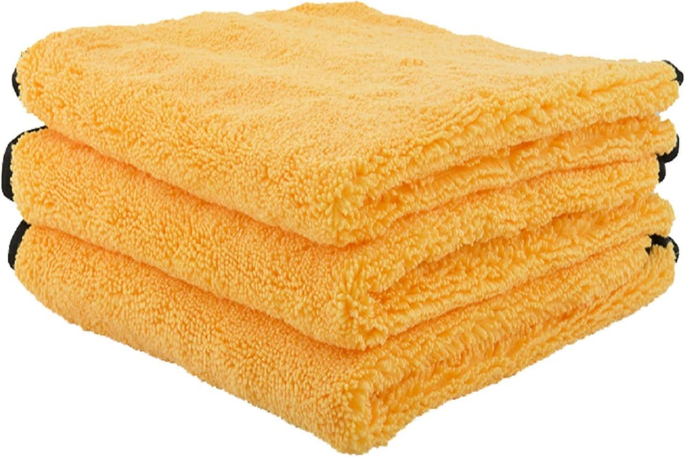 Professional Grade Premium Microfiber Towels for Cars, Gold, 16