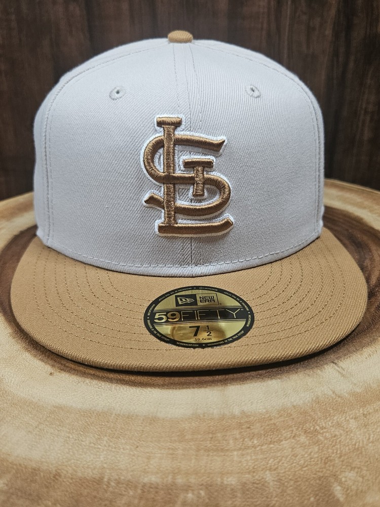 St Louis Cardinals New Era 59Fifty Fitted MLB Cap Khaki Size 7 1/2
