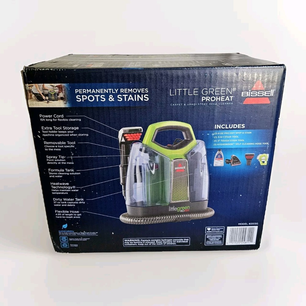 BISSELL Little Green ProHeat Portable Carpet Cleaner in Green